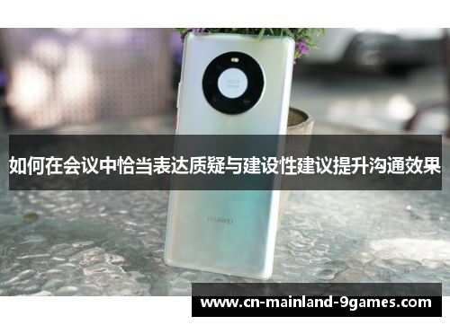 如何在会议中恰当表达质疑与建设性建议提升沟通效果
