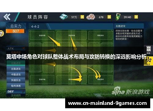 莫塔中场角色对球队整体战术布局与攻防转换的深远影响分析